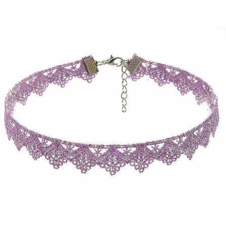 15 delar Choker Halsband Set Stretch Velvet Classic Gothic Tattoo Lace Choker