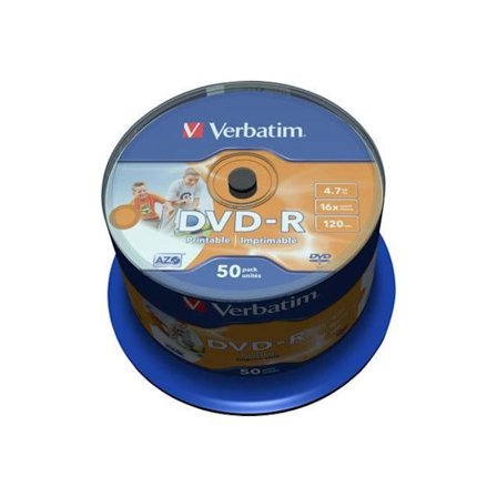 DVD-R VERBATIM 4,7 GB 16xspd 50 Spindeltryck