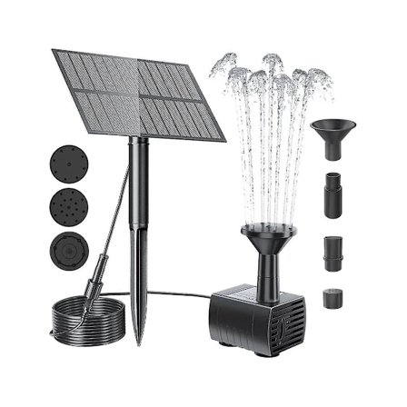 Solcellefontænepumpe Vandpumpe til Fuglebad Have Baghave Pool Solcellefontæne