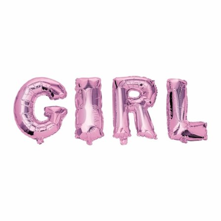 Folieballong "Girl" Text 40cm