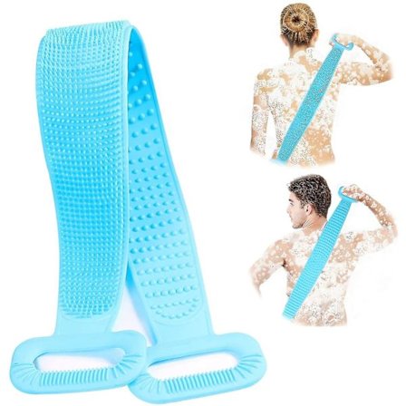 35,5 tommer/90 cm Super Lang Ryg Skrubber Silikon Krops Skrubber Bælte Ryg