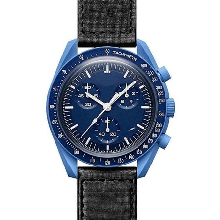 Planet Six Kvartsikello Kronografi Valoisa Näyttö Vedenkestävä Kuu Merkurius Design