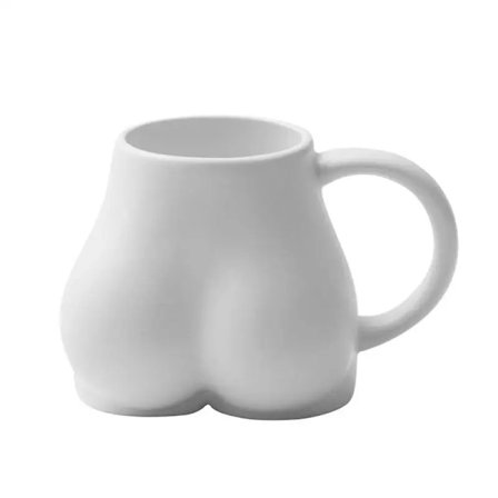 Keramisk Rumpekopp Rumpekopp Kaffekopp Morsom Tekopp 300ml Rumpe Keramisk Kaffekopp Skinke Kopp Kopp for Kaffe Melk Te