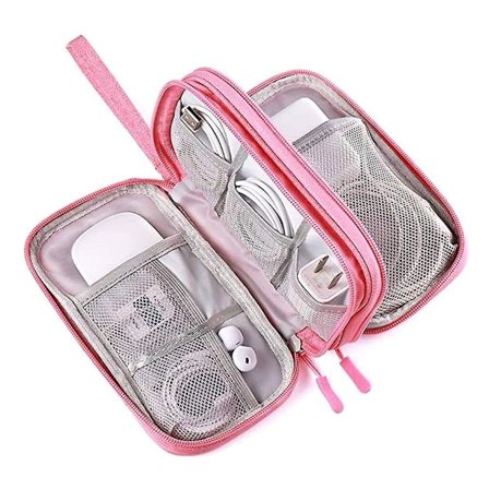 Portable Power Bank Bag Usb Charger Gadgets Cables Wires Organizer Pouch Travel Electronic Accessories Protection Storage Case