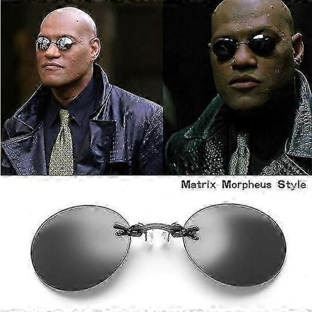 Nesebriller Retro Metall Solbriller Matrix Mini Solbriller For Menn Og Kvinner