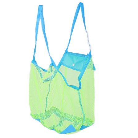 Strandveske Stor Kapasitet Barnas Leketøy Oppbevaring Mesh Veske Ferdiggjøring Veske for Strandreise Piknik