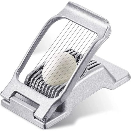 Eggedeler, Eggskjærer for hardkokte egg, Heavy Duty Aluminium Slicer for egg, jordbær, sopp, myke frukter, rustfritt stål