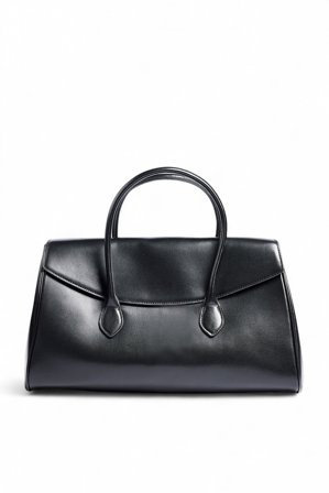 NA-KD Fourre-tout en cuir à chevauchement - Sacs - Noir - One Size