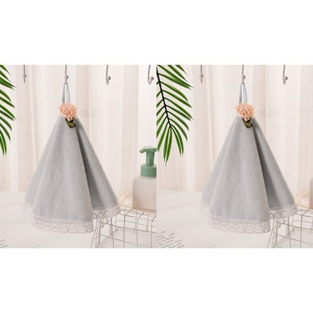 2 kjøkkenhåndklær (blå, ca. 50 x 50 cm), kjøkken og bad