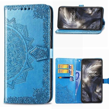 mandala OnePlus Nord flip etui - blå Blue