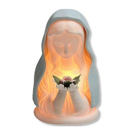 Iøjnefaldende Design Religiøs Natlampe - Jomfru Maria Lampe, Bedelampe | Bred Anvendelse Lysstyrke Dekorativt Lys Til Soveværelse Børnehave Gang