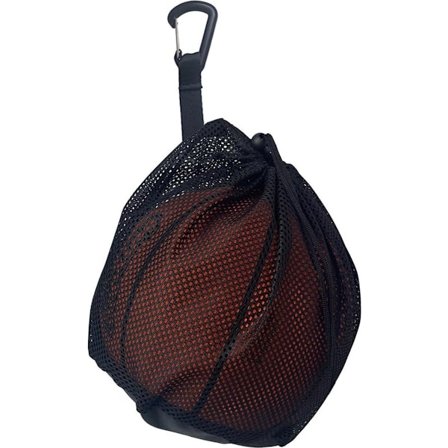 Basketball Netpose - Enkelt Boldpose - 16L - Sort - Netstof