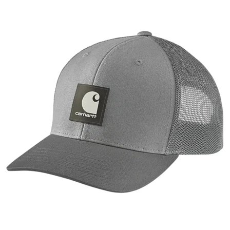 Carhartt Workwear Twill Mesh-Back Logo Patch Cap Asphalt