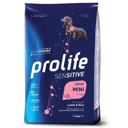 Prolife Sensitive Adult Mini Lamb & Rice Cibo Secco Per Cani