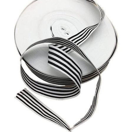 45m randigt grosgrainband randigt tyg spetsband kantband axelbandsbälte bredd 2,5 cm