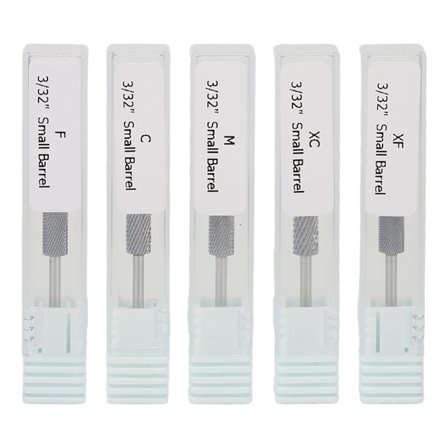 5 st Nail Drill Bits Set Tungsten Carbide Manikyr Borr Bits Elektrisk Nagellack Slip Tillbehör