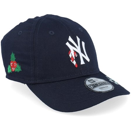 New Era - MLB Blauw adjustable Cap - Kids New York Yankees Icon 9FORTY Navy/White Adjustable @ Hatstore