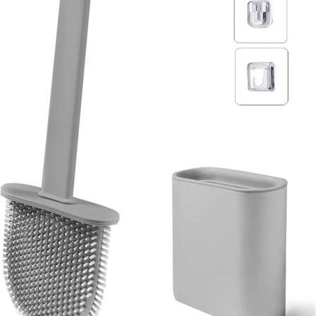 WC-harja pidikkeellä, joustava silikoninen WC-harja, nopea KLB