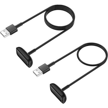 2 st laddningskabel för Fitbit Luxe Fitness Tracker, ersättningsladdningskabel för Fitbit Luxe (3,3 fot/1,6 fot)