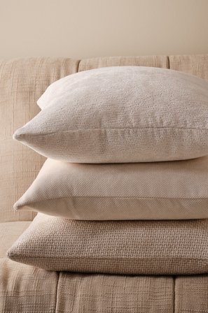 Jotex - Putetrekk 3-pakke 50x50 Cm naturhvit - CHLOE - Kjøp Pynteputer & trekk hos Jotex