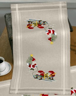 Løper Nissen og hans smånisser med eller uten garn - Løpere med garn - Permin