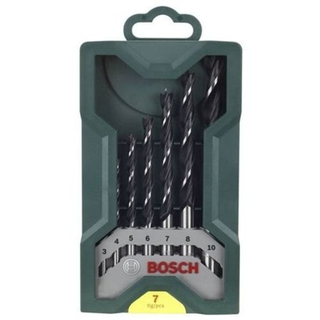Sæt med 7 træbor - BOSCH - X-Line - Ø 3/4/5/6/7/8/10 mm