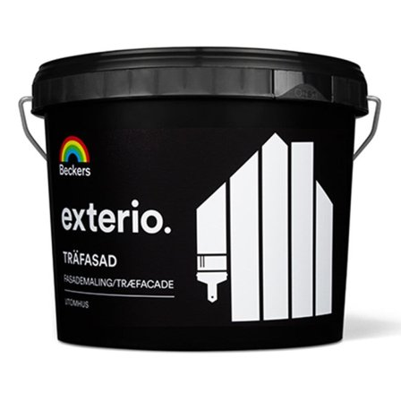 Beckers Fasadfärg, Exterio halvmatt, 3L, Utevit, Färg & tapeter