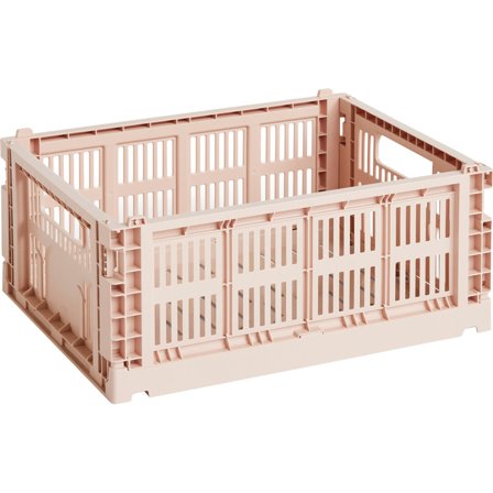 Hay Colour Crate förvaringslåda medium, powder | Inredning > Förvaring > Förvaringslåda | Bagaren och Kocken