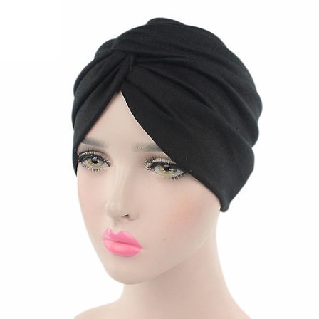Naisten turbaani muslimihuivi kemoterapiamyssy hijab-hattu bandana päähuivi