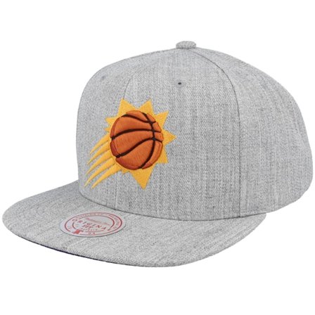 Mitchell & Ness - Phoenix Suns Team Heather 2.0 Grey Heather Snapback Snapback Grey Cap - NBA @ Hatstore