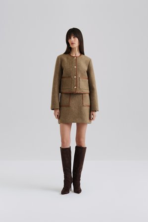 Malina - Andine minikjol - 42 - Taupe