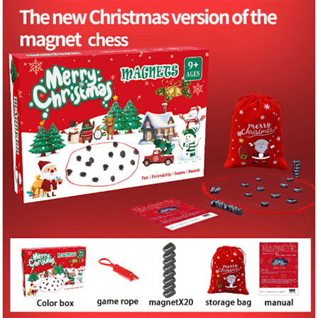 Magneettinen shakki rajat ylittävällä teholla, kaivosaskelmagneettiinduktiopalapeliä lievittävä lautapeli, shakkilautapeli Lelut Yhteensopiva lasten 