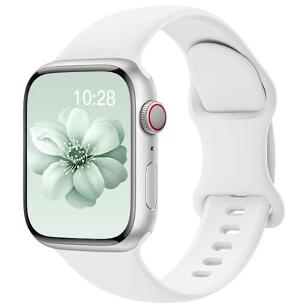 Sportarmband Kompatibla med Apple Watch Armband Dam Herr, Uppgraderade Mjuka Silikonarmband Ersättningsarmband för Apple Watch Series 1-8 SE