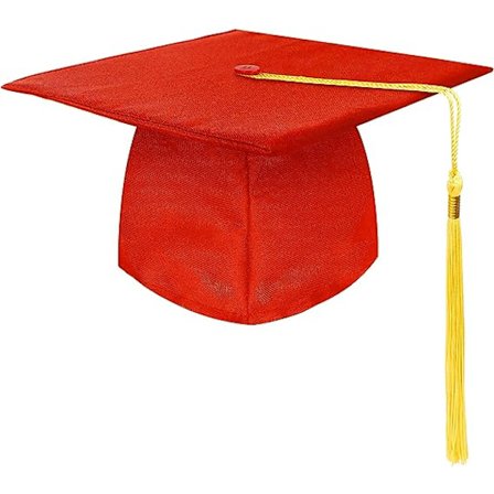 Unisex Examen Mössa, Justerbar Examen Mössa Examen Mössa för Examen Universitet Gymnasium Vuxen Topphatt