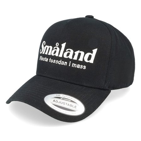 Iconic - Sort adjustable Kasket - Småland Första Tossdan I Mass Black A-frame @ Hatstore