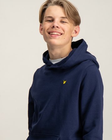 Lyle & Scott Pullover Hoodie Blå Hoodies/Hættetrøjer Dreng - Kids Brand Store