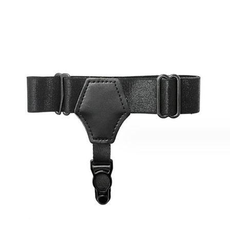 Kvinder Sexet Punk Goth PU læder elastisk strømpebånd Lårring C