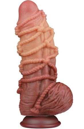 Dual Layered Platinum Silicone Cock Rope 24,5 cm - Woome.pl