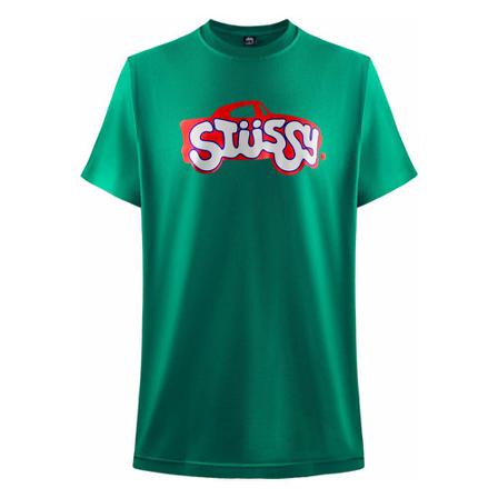 Stüssy, T-Shirts Zielony, Mężczyzna, Rozmiar: M