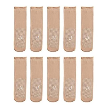 5 Par Invisible Crystal Silk Strumpor Korta strumpor NAKEN