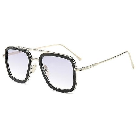 Marvel Tony-Stark Edith Avengers Solglasögon Retro Glasögon