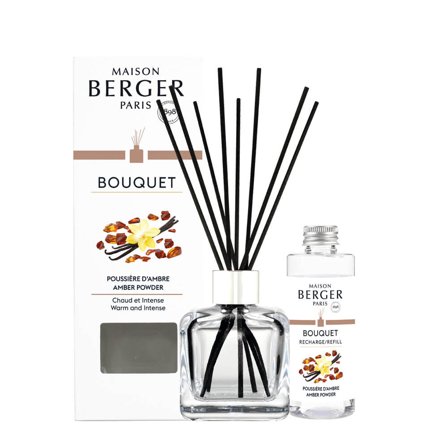 Maison Berger Paris Bouquet Parfumé Bouquet Cube Poussière d'Ambre 100ml - Diffusore di Profumo