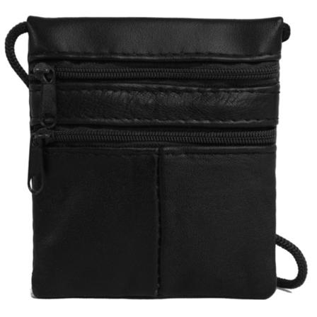 Svart Luffarpåse I Lammnappa Läder