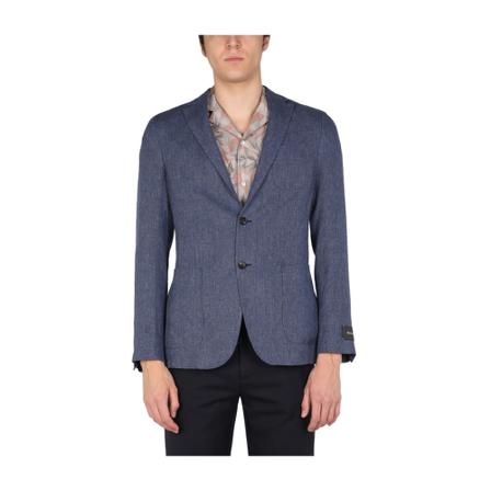 Z Zegna, Formal Blazers Blauw, Heren, Maat:M