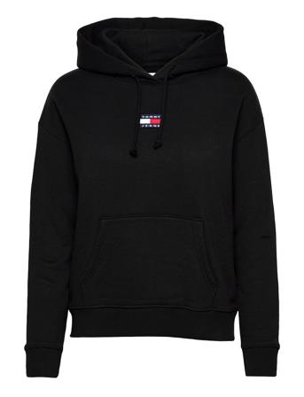Tjw Tommy Center Badge Hoodie Huppari Musta Tommy Jeans
