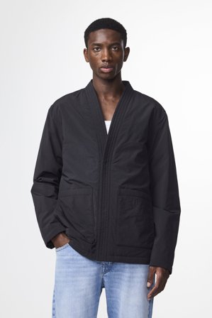 NN.07 Yuki 8280 Kimono Herren Schwarz Polyamide Blend