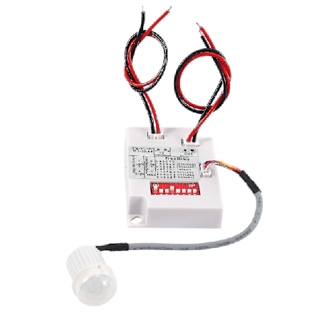 12v 24v PIR Bevægelsessensor Switch IR Infrarød Menneskelig Induktion Tidsforsinkelse Relæ Switch Gang LED L