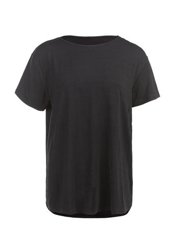 Lizzy W Slub S/S Tee Sport Sport Clothing Sports Tops & T-shirts Sport T-shirts Black Athlecia