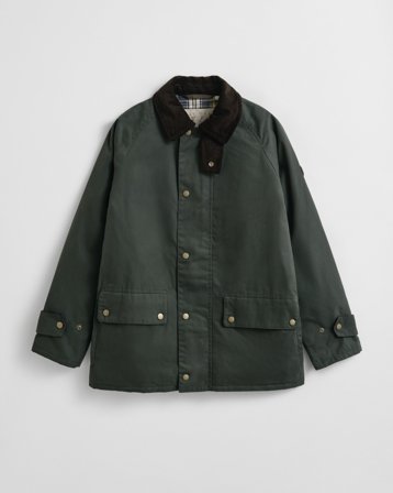 GANT Herren Gewachste Barn Jacke (S) Grün