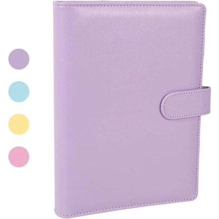 【PP】A5 Ringbind i PU-læder, Genopfyldelig 6-rings Bind, Forretningsnotesbog og Mødenotesbog